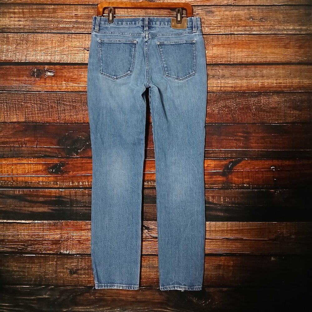 J Crew Jeans Size 28 Slim Broken In Boyfriend Blue Denim Distressed - Picture 3 of 10